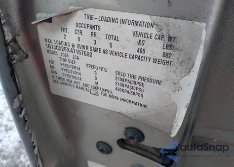 2004 Chevrolet Cavalier from USA, damaged, VIN 1G1JC52FX47167692